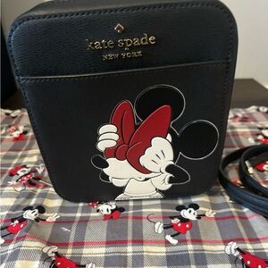kate spade black Disney collaboration interior label bag